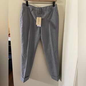 Burberry London Pants NWT Pale Blue Denim Color 6 Lightweight business $650